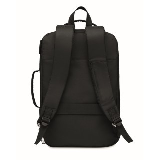 Mochila portátil con asa acolchada y bolsillo lateral